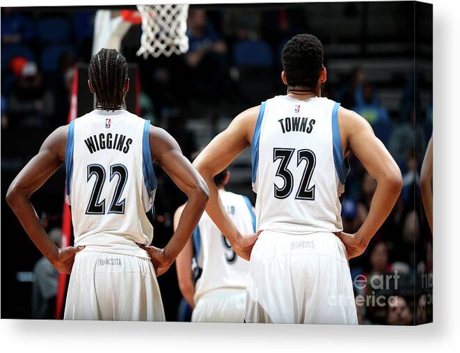 Andrew Wiggins Canvas Print featuring the photograph Andrew Wiggins by David Sherman