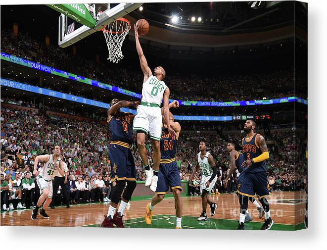 Avery Bradley Canvas Print featuring the photograph Avery Bradley #3 by Brian Babineau