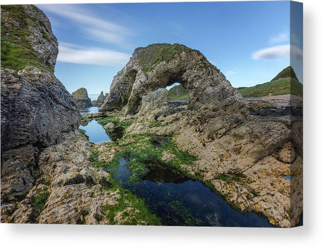 Ballintoy Harbour Canvas Print featuring the photograph Ballintoy - Northern Ireland #3 by Joana Kruse