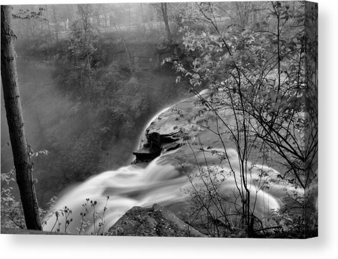  Canvas Print featuring the photograph Brandywine Falls by Brad Nellis