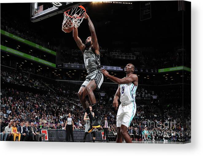 Nba Pro Basketball Canvas Print featuring the photograph Deandre Jordan by Nathaniel S. Butler