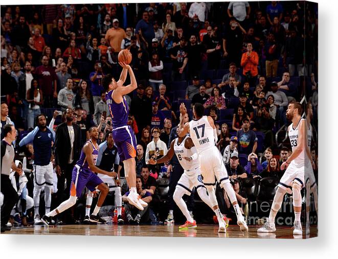 Devin Booker Canvas Print featuring the photograph Devin Booker by Barry Gossage
