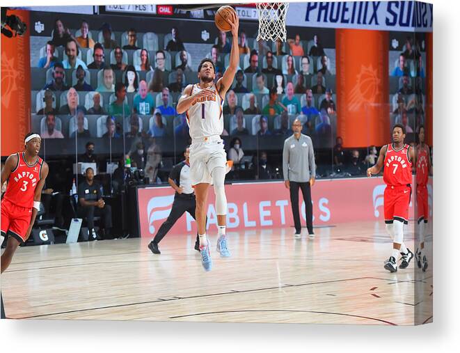 Nba Pro Basketball Canvas Print featuring the photograph Devin Booker by Bill Baptist