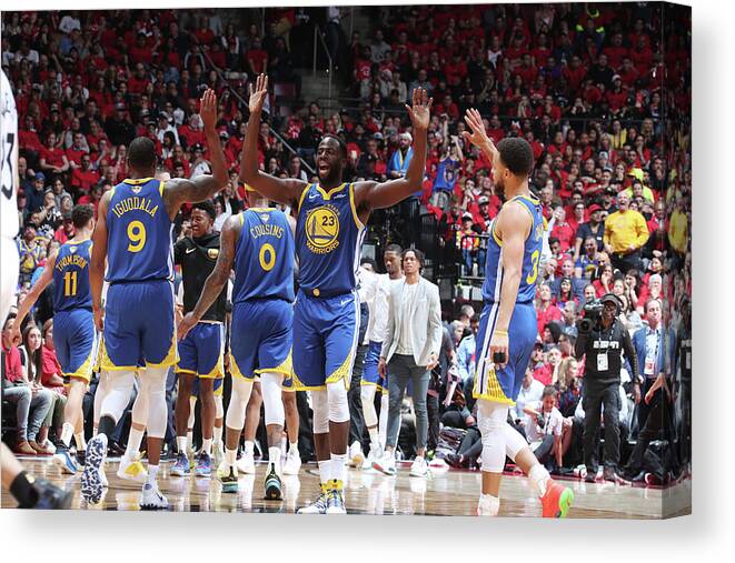Playoffs Canvas Print featuring the photograph Draymond Green by Nathaniel S. Butler