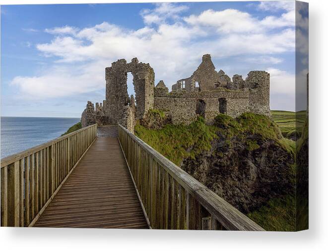 Dunluce Castle Canvas Print featuring the photograph Dunluce Castle - Northern Ireland #3 by Joana Kruse