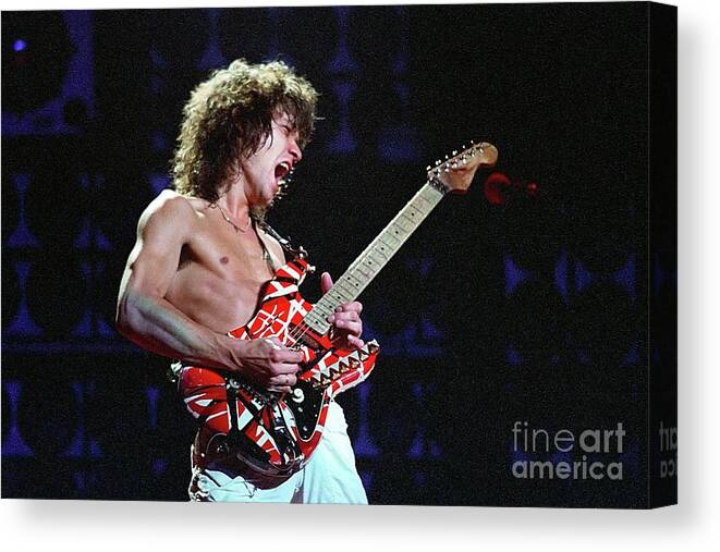 Eddie Canvas Print featuring the photograph Eddie Van Halen by Action