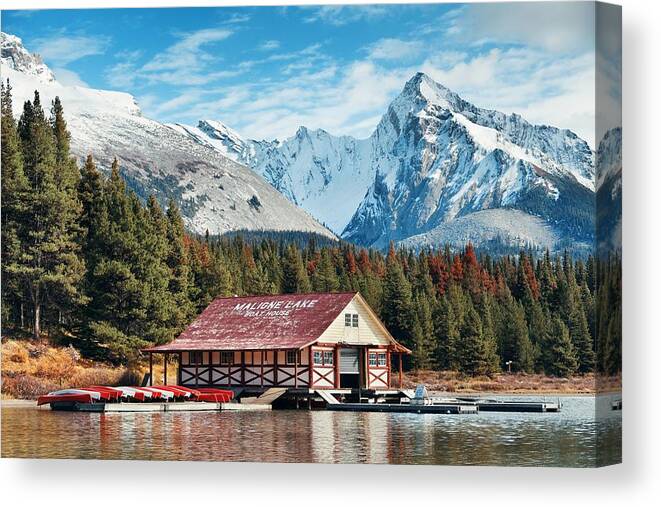 Banff Canvas Print featuring the photograph Jasper National Park Canada #3 by Songquan Deng