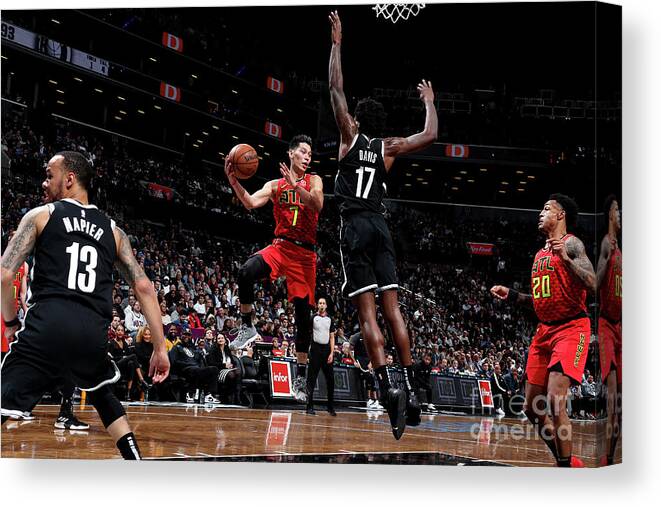 Jeremy Lin Canvas Print featuring the photograph Jeremy Lin by Nathaniel S. Butler