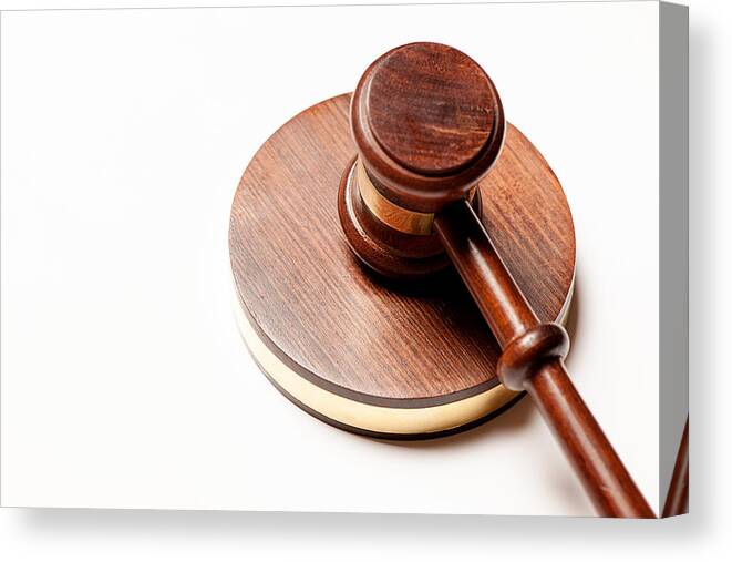 Gavel Canvas Print featuring the photograph Judges gavel #3 by 200mm