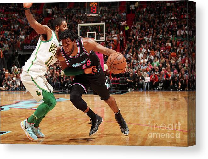 Justise Winslow Canvas Print featuring the photograph Justise Winslow by Issac Baldizon