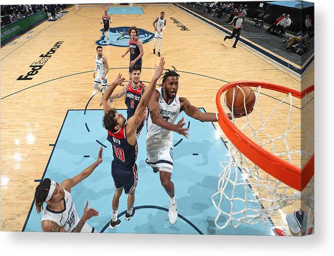 Justise Winslow Canvas Print featuring the photograph Justise Winslow by Joe Murphy