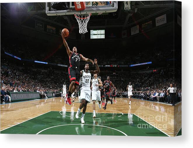 Playoffs Canvas Print featuring the photograph Kyle Lowry by Nathaniel S. Butler