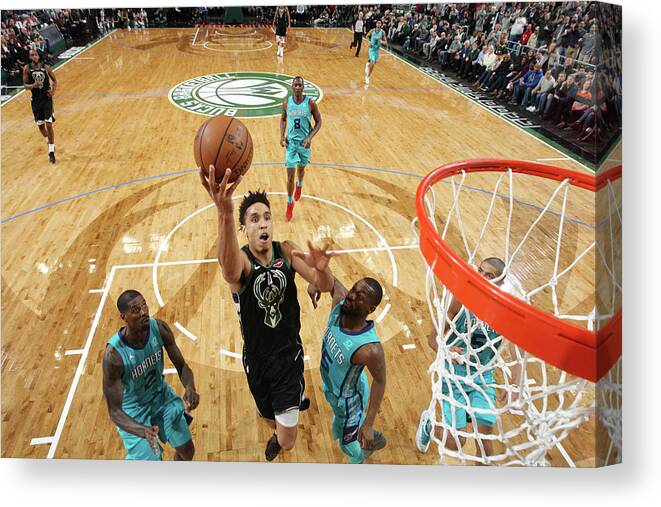 Nba Pro Basketball Canvas Print featuring the photograph Malcolm Brogdon by Gary Dineen