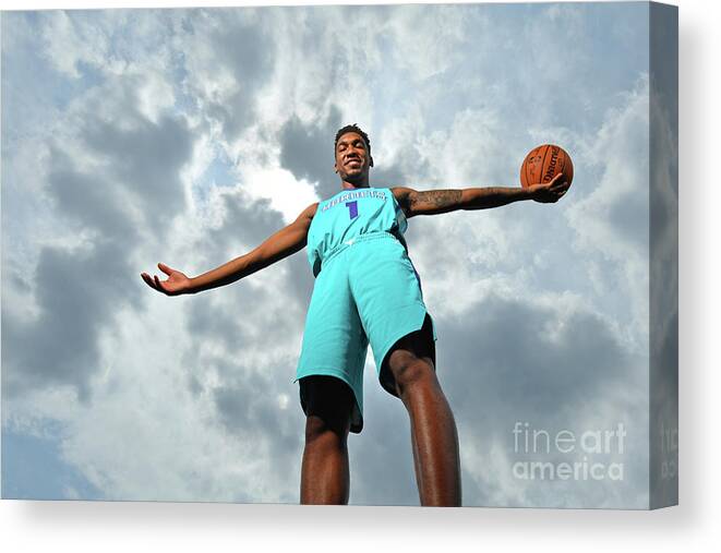 Nba Pro Basketball Canvas Print featuring the photograph Malik Monk by Jesse D. Garrabrant