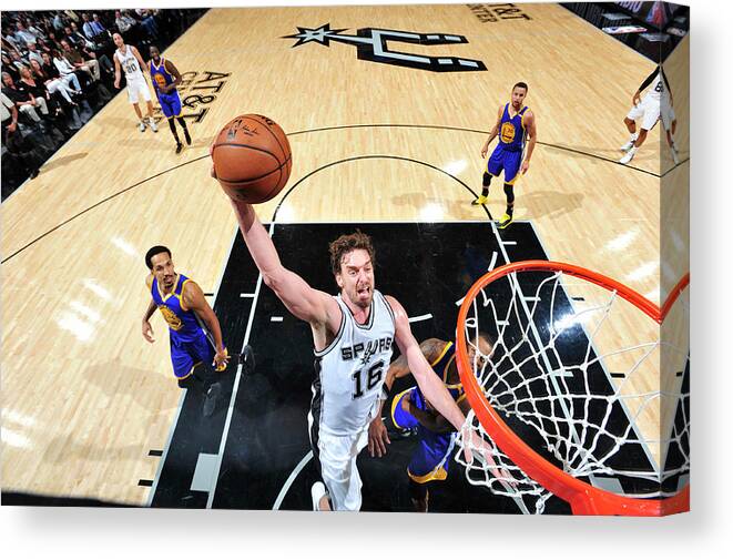 Pau Gasol Canvas Print featuring the photograph Pau Gasol #3 by Mark Sobhani