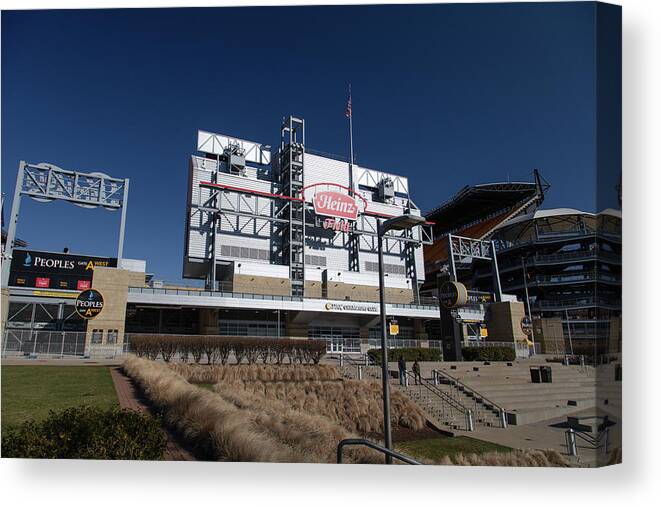 Panthers Canvas Print featuring the photograph Pittsburgh Steelers Heinz Field in Pittsburgh Pennsylvania #3 by Eldon McGraw