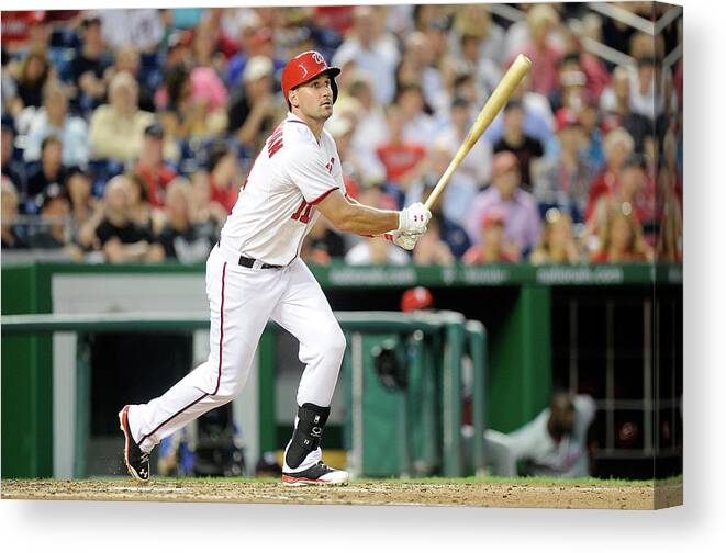 American League Baseball Canvas Print featuring the photograph Ryan Zimmerman #3 by Greg Fiume