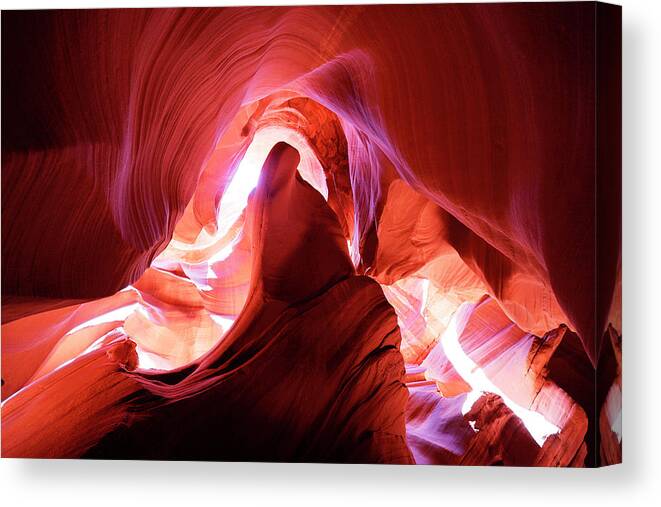 Slot Canyon Canvas Print featuring the photograph Slot Canyon Lake Powell #3 by Rick Wilking