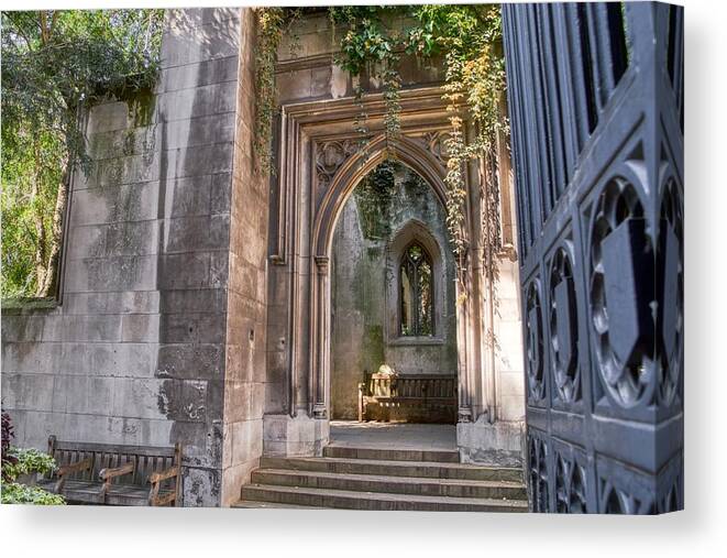 Church Canvas Print featuring the photograph St Dunstan In The East #4 by Raymond Hill