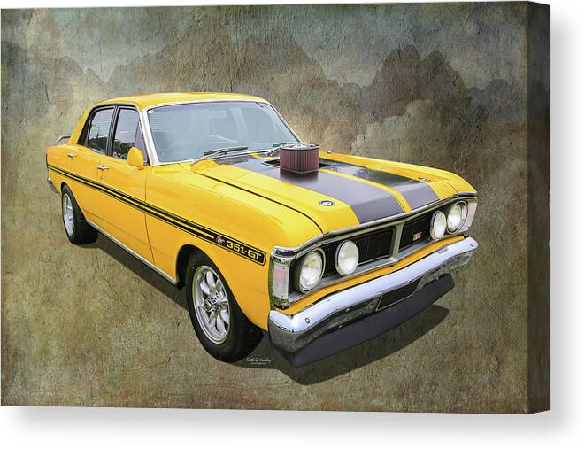 Car Canvas Print featuring the photograph 351 GT Falcon by Keith Hawley