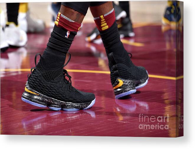 Playoffs Canvas Print featuring the photograph Lebron James by David Liam Kyle