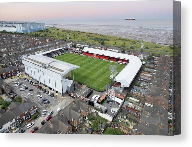 Blundell Park Canvas Print featuring the photograph Blundell Park #4 by Airpower Art