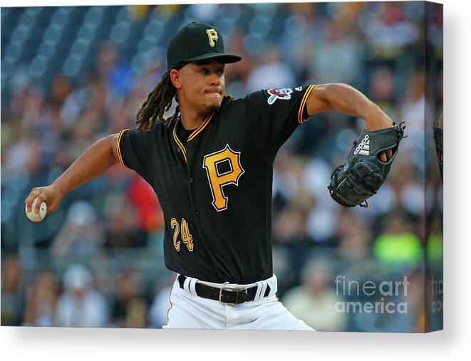 Three Quarter Length Canvas Print featuring the photograph Chris Archer by Justin K. Aller