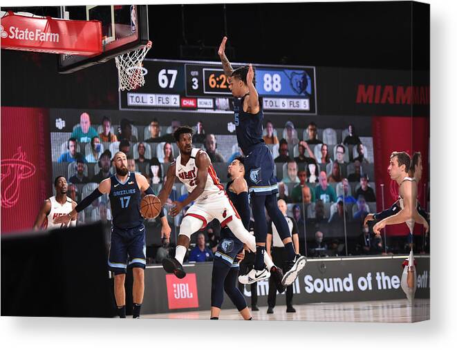 Nba Pro Basketball Canvas Print featuring the photograph Jimmy Butler by David Dow