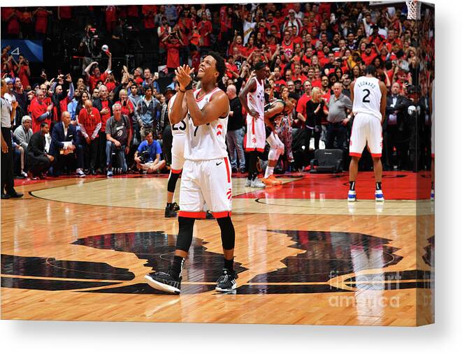 Nba Pro Basketball Canvas Print featuring the photograph Kyle Lowry by Jesse D. Garrabrant