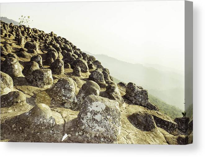 Horizontal Canvas Print featuring the photograph Phuhinrongkla National Park,THAILAND #4 by Fordzolo