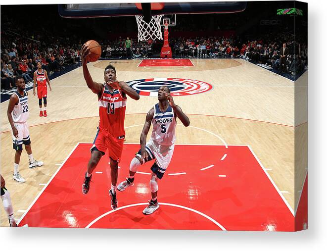 Nba Pro Basketball Canvas Print featuring the photograph Thomas Bryant by Ned Dishman