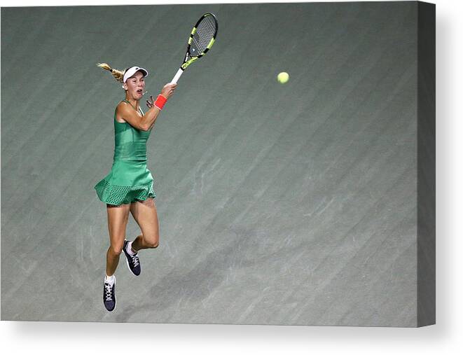 Individual Event Canvas Print featuring the photograph Toray Pan-Pacific Open Tennis 2016 - Day 6 #4 by Koji Watanabe