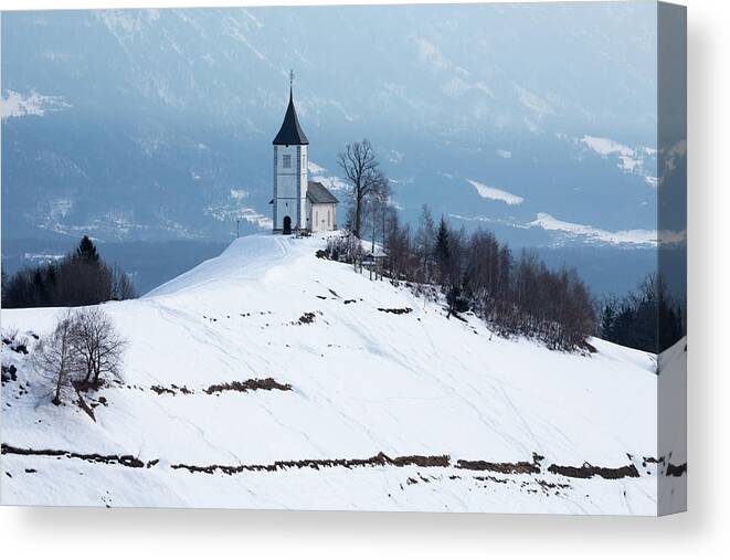 Jamnik Canvas Print featuring the photograph Jamnik church of Saints Primus and Felician #40 by Ian Middleton