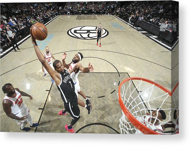 Nba Pro Basketball Canvas Print featuring the photograph Kevin Durant by Nathaniel S. Butler