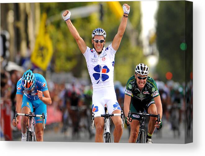 Celebration Canvas Print featuring the photograph Cycling : 102Nd Paris-Tours #5 by Tim de Waele