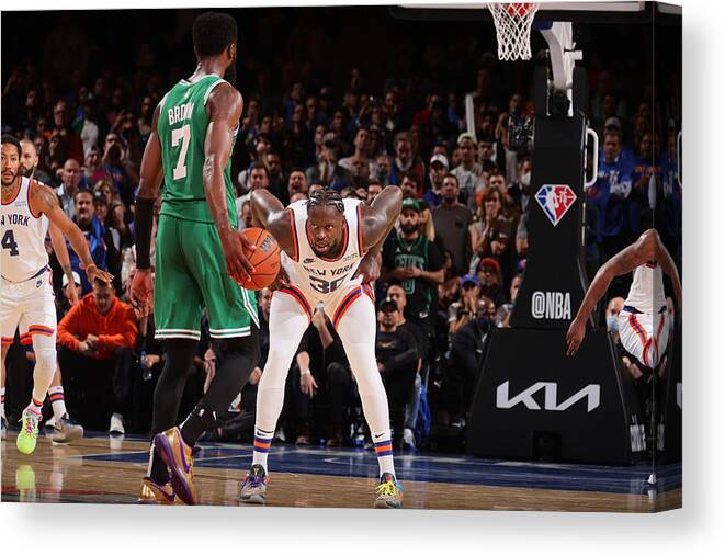 Nba Pro Basketball Canvas Print featuring the photograph Julius Randle by Nathaniel S. Butler