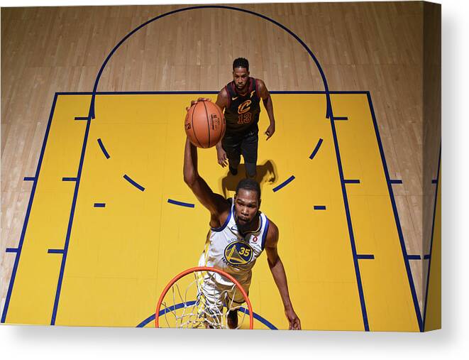 Playoffs Canvas Print featuring the photograph Kevin Durant by Garrett Ellwood
