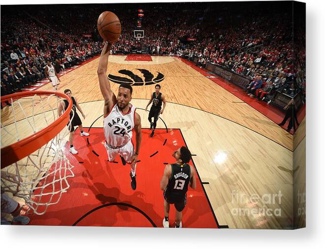 Playoffs Canvas Print featuring the photograph Norman Powell by Ron Turenne