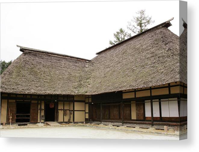 Old Folk House Canvas Print featuring the photograph Old Japanese house #5 by Kaoru Shimada