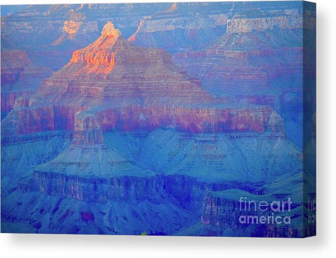 The Grand Canyon Canvas Print featuring the digital art The Grand Canyon by Tammy Keyes