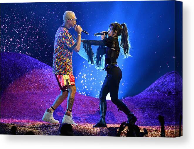People Canvas Print featuring the photograph 2018 Billboard Music Awards - Show #6 by Ethan Miller