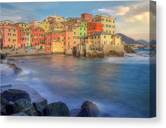 Boccadasse Canvas Print featuring the photograph Boccadasse - Italy #6 by Joana Kruse