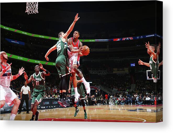 Nba Pro Basketball Canvas Print featuring the photograph Bradley Beal by Ned Dishman