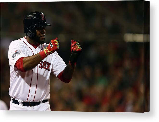 Playoffs Canvas Print featuring the photograph David Ortiz #6 by Elsa