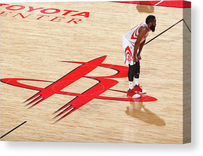 James Harden Canvas Print featuring the photograph James Harden #6 by Nathaniel S. Butler