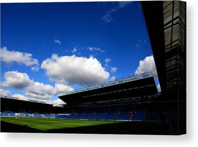 England Canvas Print featuring the photograph Leeds United v Nottingham Forest - npower Championship #6 by Paul Thomas