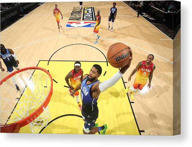 Paul George Canvas Print featuring the photograph Paul George #6 by Nathaniel S. Butler