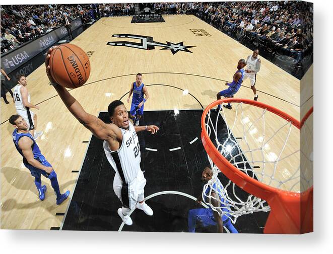 Nba Pro Basketball Canvas Print featuring the photograph Rudy Gay by Mark Sobhani