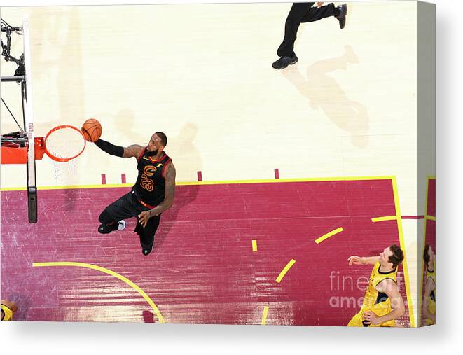 Lebron James Canvas Print featuring the photograph Lebron James #62 by Nathaniel S. Butler