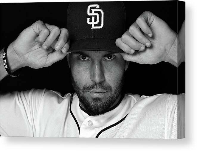 Media Day Canvas Print featuring the photograph Eric Hosmer #7 by Patrick Smith